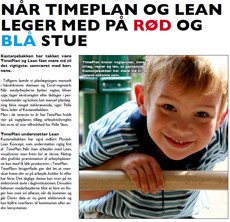TimePlan p&aring; bl&aring; og r&oslash;d stue