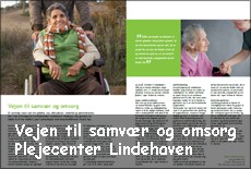Vejen til samv&aelig;r og omsorg - resultat af plejecenterkoncept - Plejecenter Lindehaven